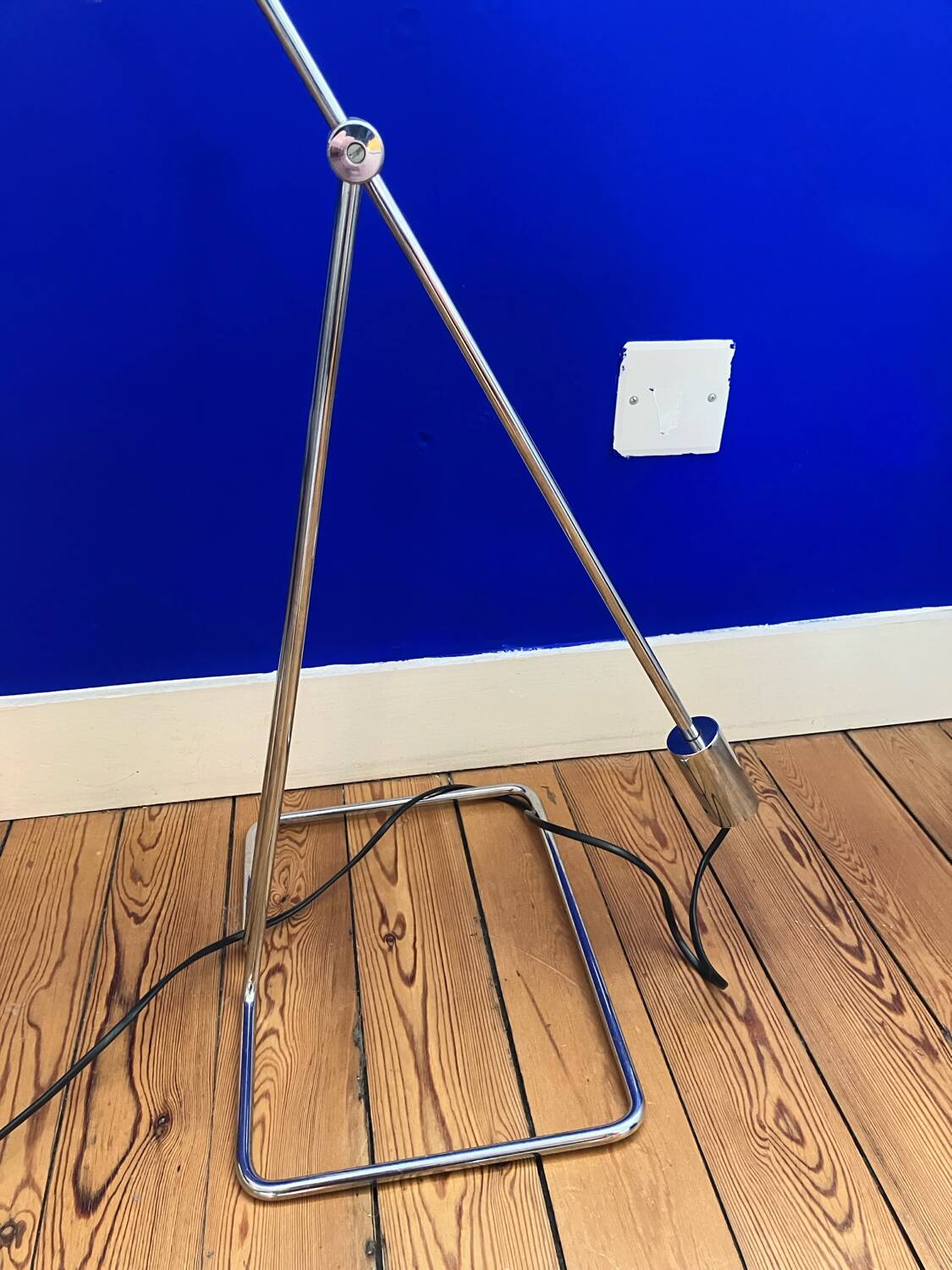 Vintage counterweight floor lamp by Abo Randers, Denmark 1970s.