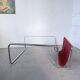 Table basse moderniste Bauhaus en acier tubulaire