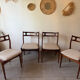 4 Scandinavian teak chairs Samcom Andersen Johannes