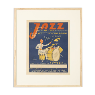 Affiche des années 1940 « Jazz », 63 x 73 cm