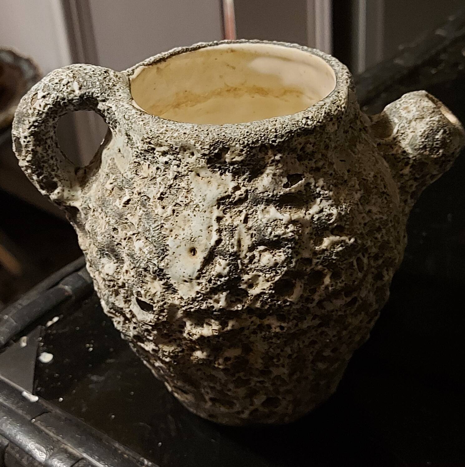Vase chevrette fat lava des années 70