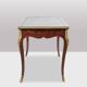 Bureau plat de style Louis XV à décor de scènes lacustres. Circa 1850.