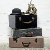Vintage wooden suitcase