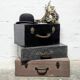 Valise en bois vintage