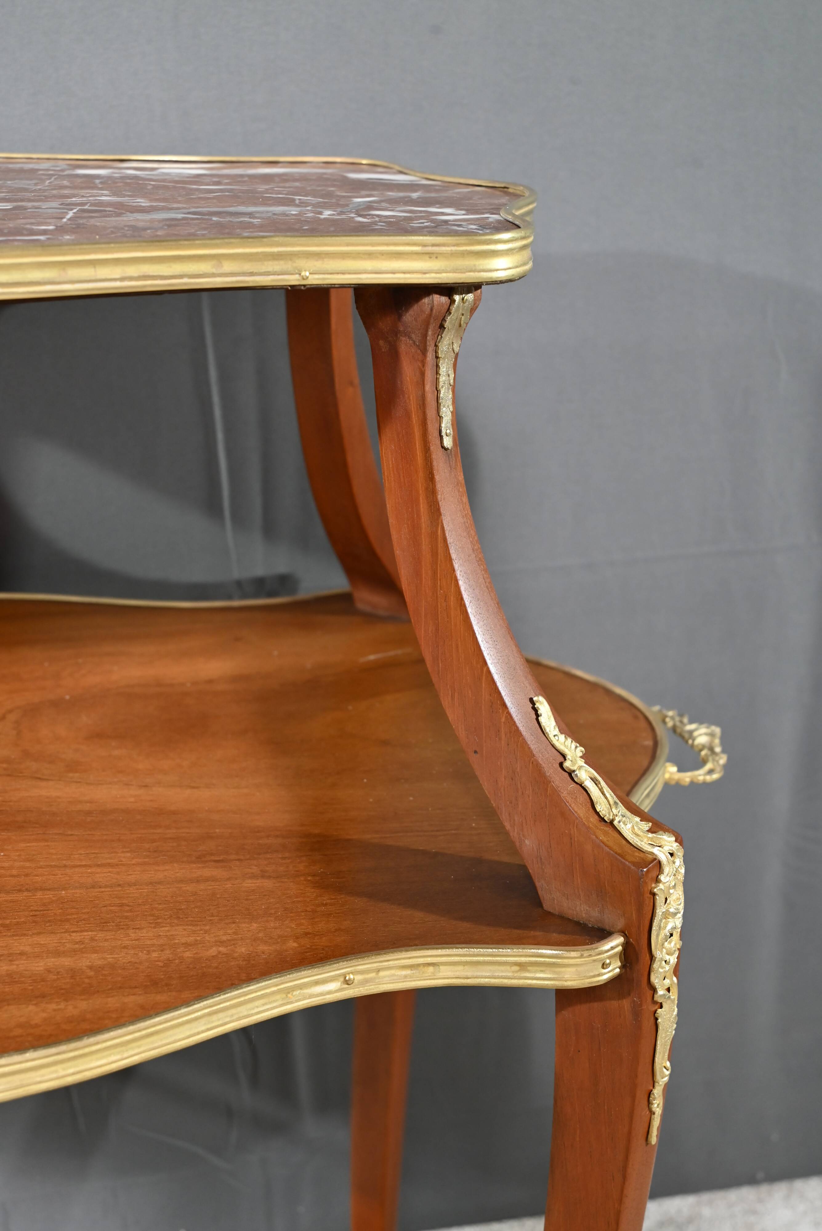 Mahogany Tea Table, Napoleon III style – Late 19th century