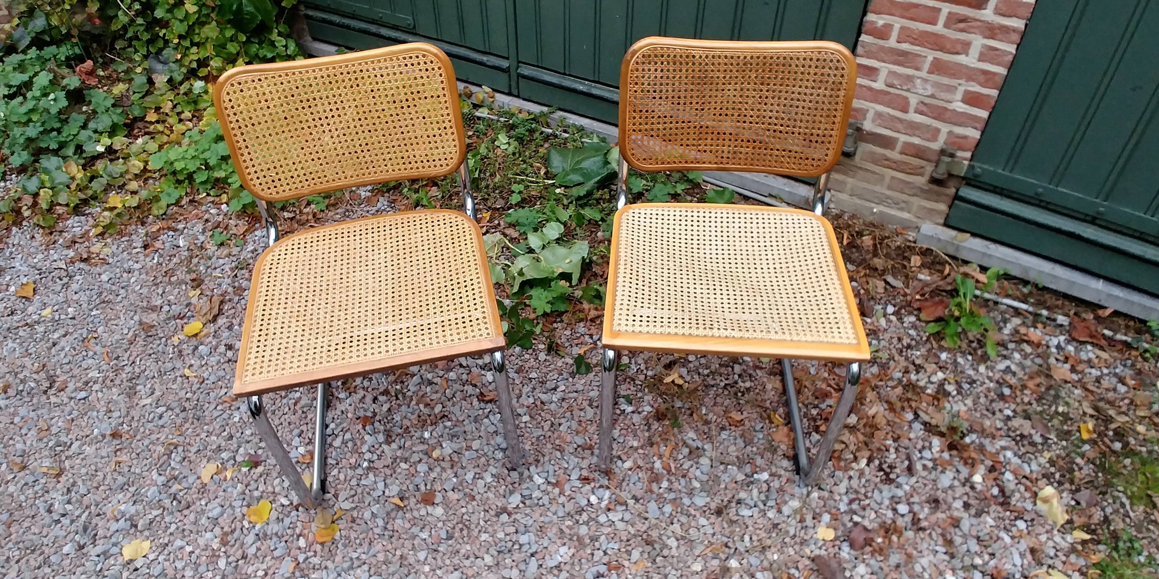 Pair of chairs Marcel Breuer B32