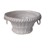 White faience basket