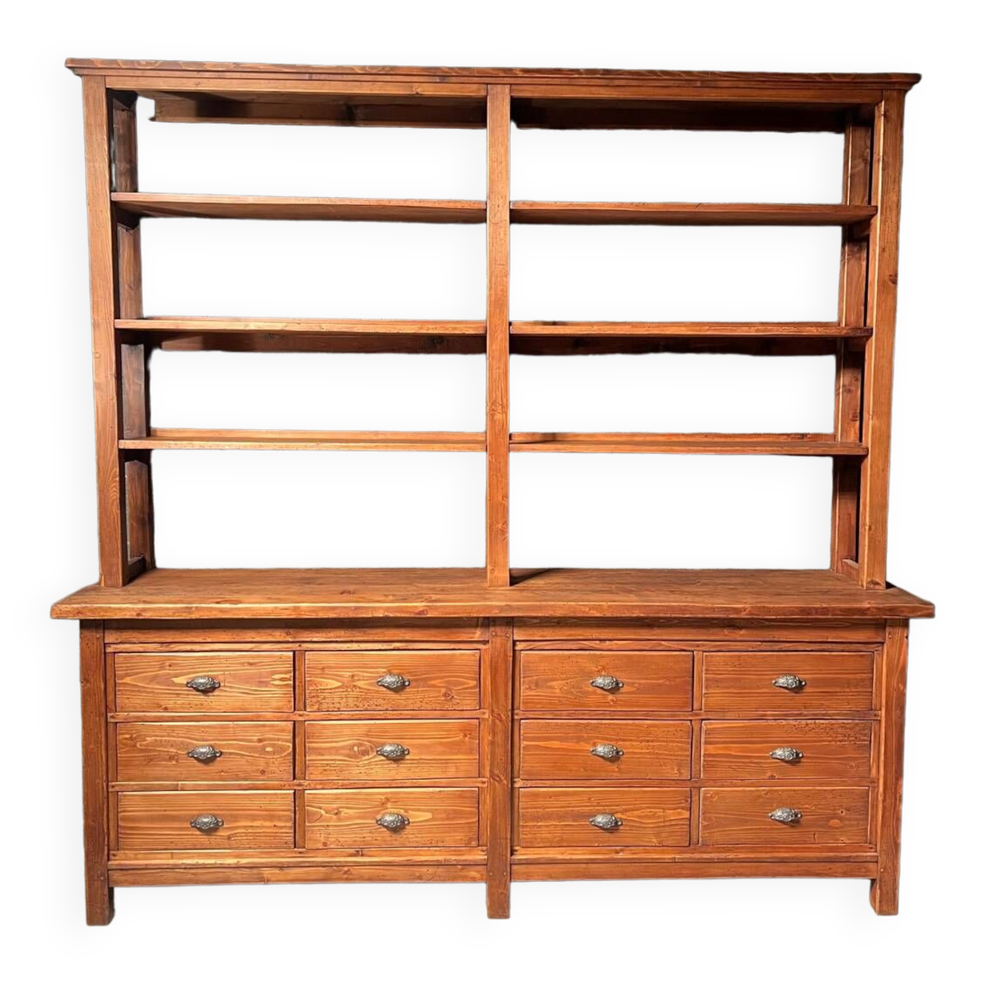 Meuble à tiroirs et son étagère de rangement