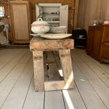 Oak and walnut workbench
