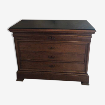 Commode marbre noir