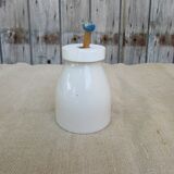 Old mustard pot in gres
