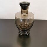 Smoked glass carafe, vintage design