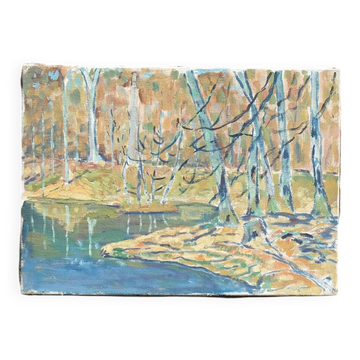 Oil painting landscape