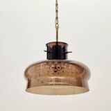 Large Mid-Century Scandinavian Glass Ceiling Light by Carl Fagerlund, 1960s