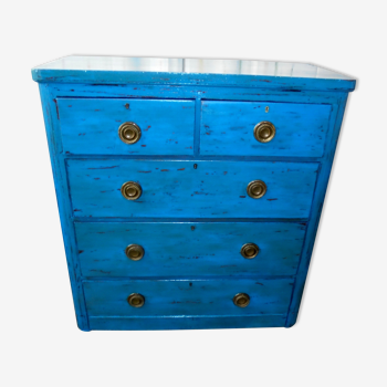 Restyled English chest of drawers