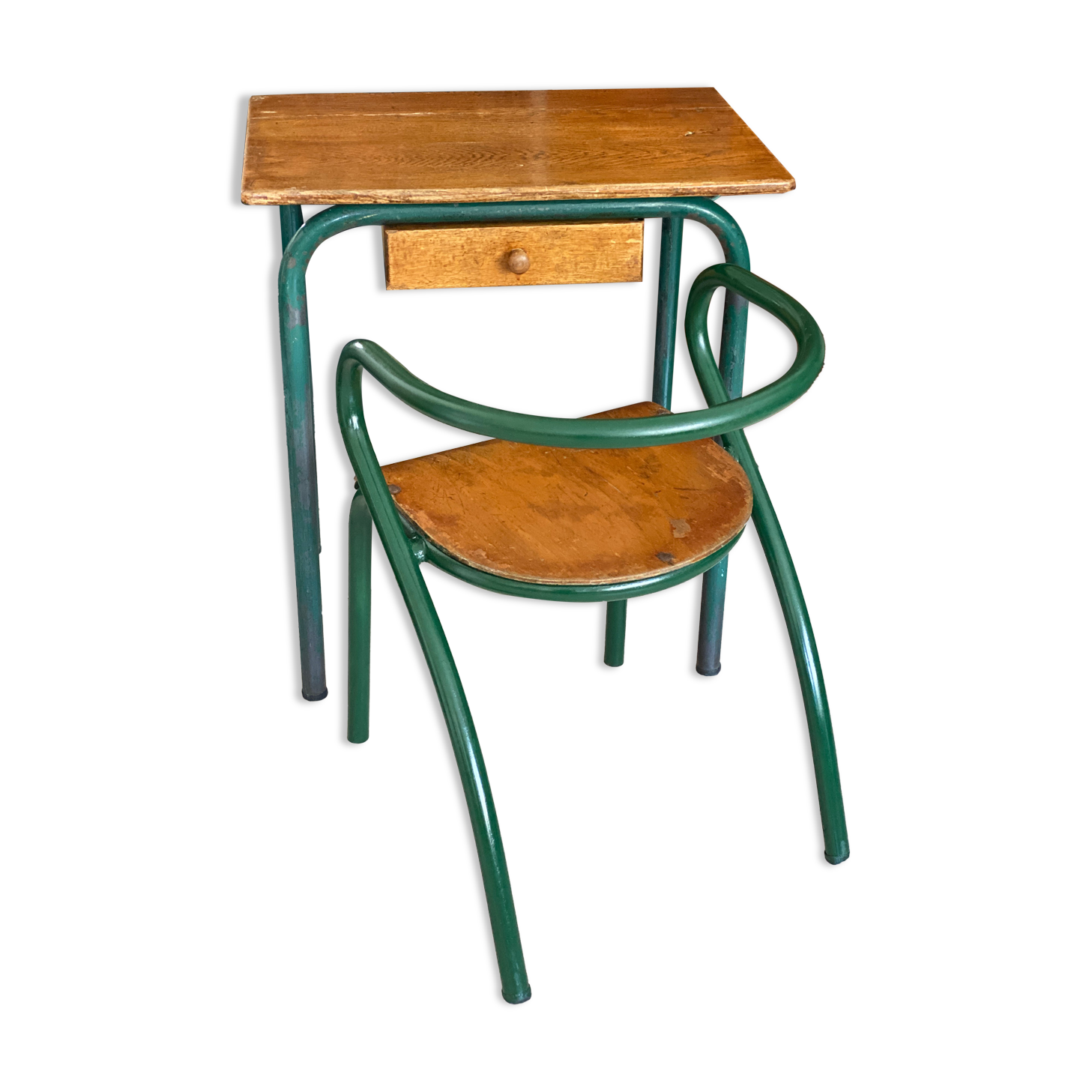 Desk and school chair set