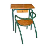 Desk and school chair set