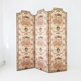 Louis XVI style screen printed canvas