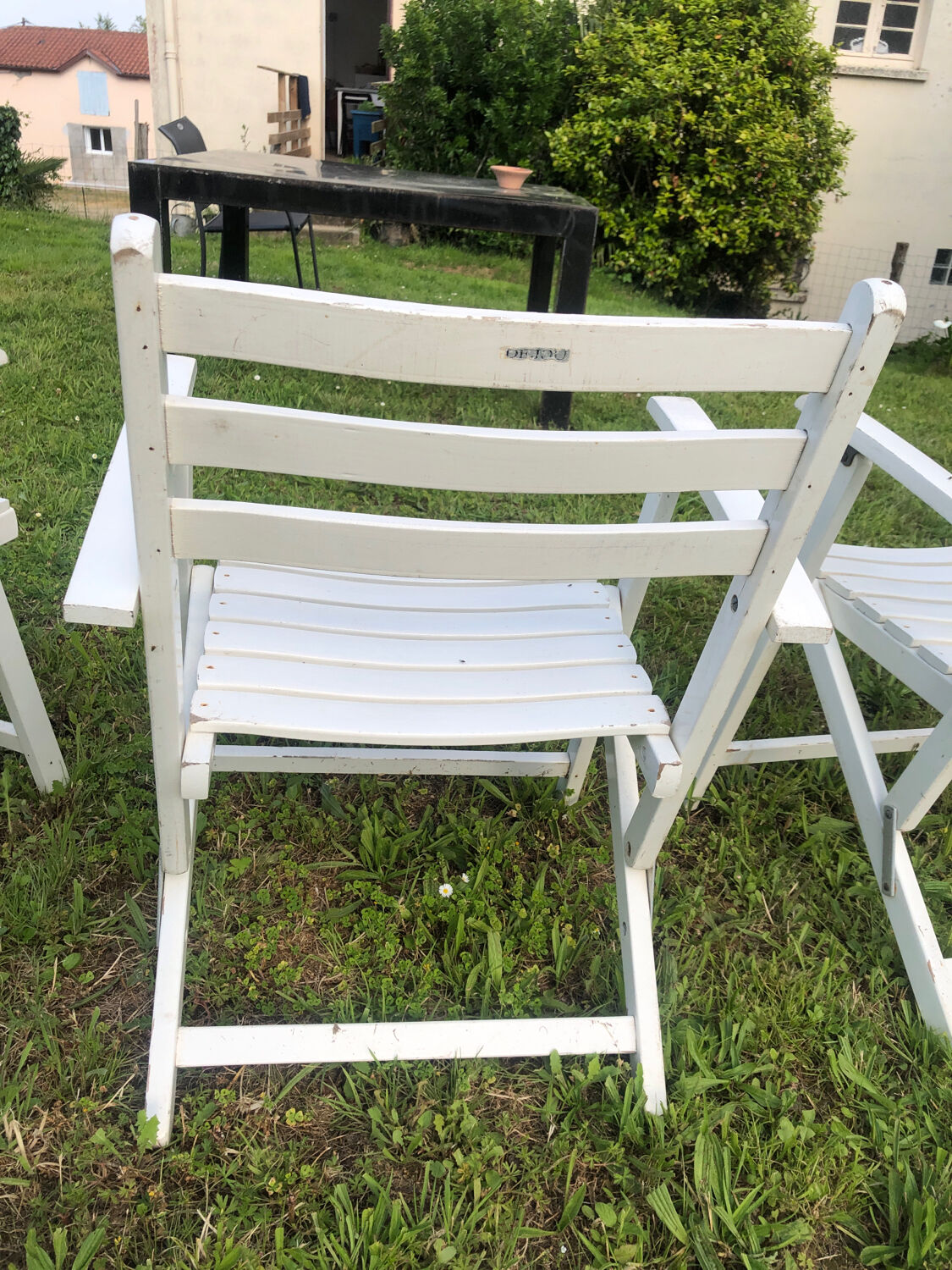 5 fauteuils de jardin 1970-1980