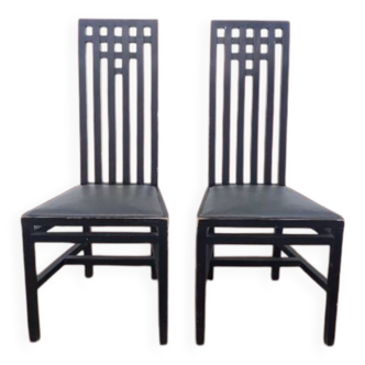 X 2 Chaises années 80