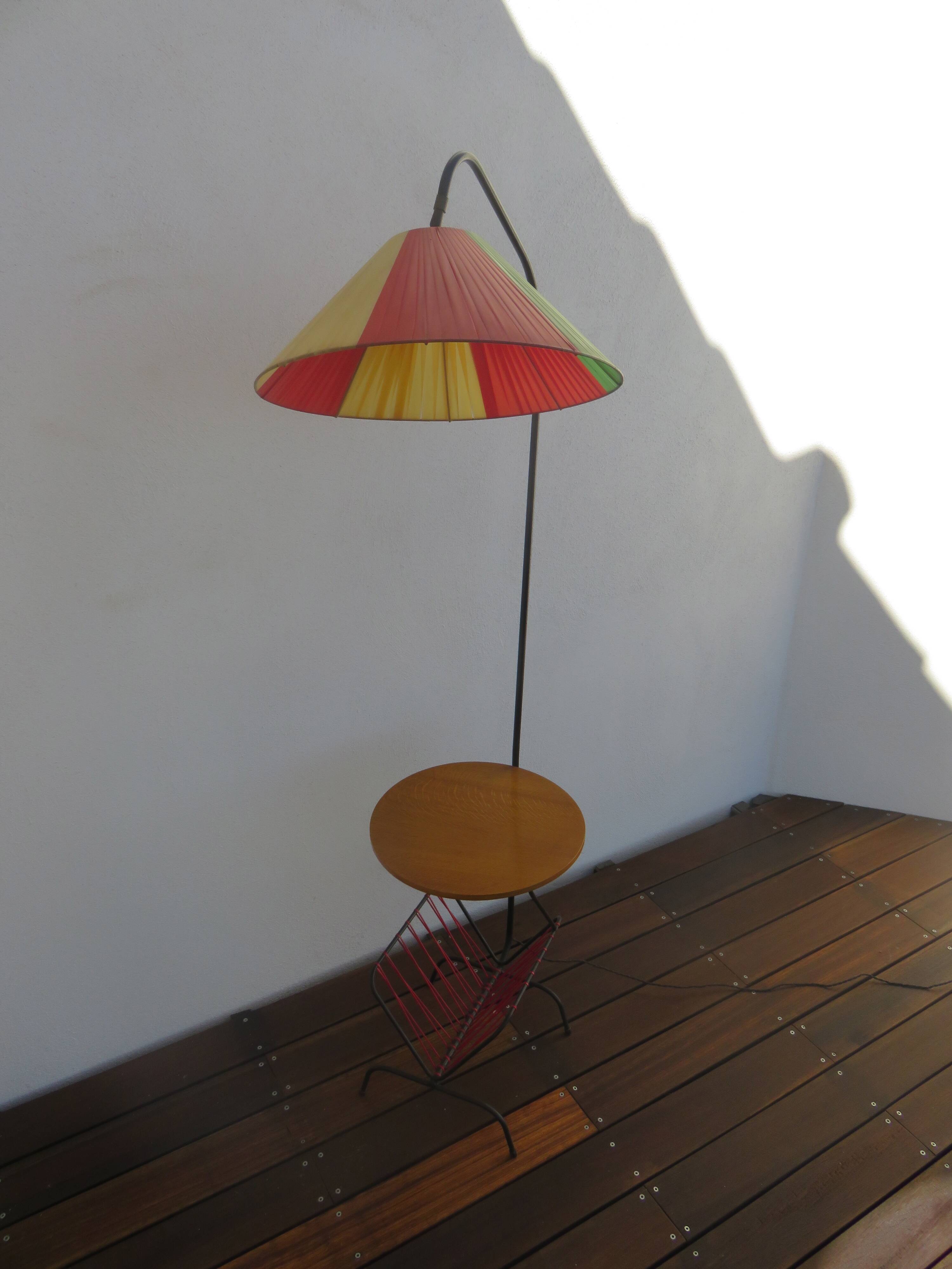 Streetlight pedestal table is typical magazine of the year 1950