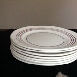 Series of 7 vintage dessert plates