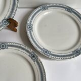 Assiettes Terre de fer Sarreguemines