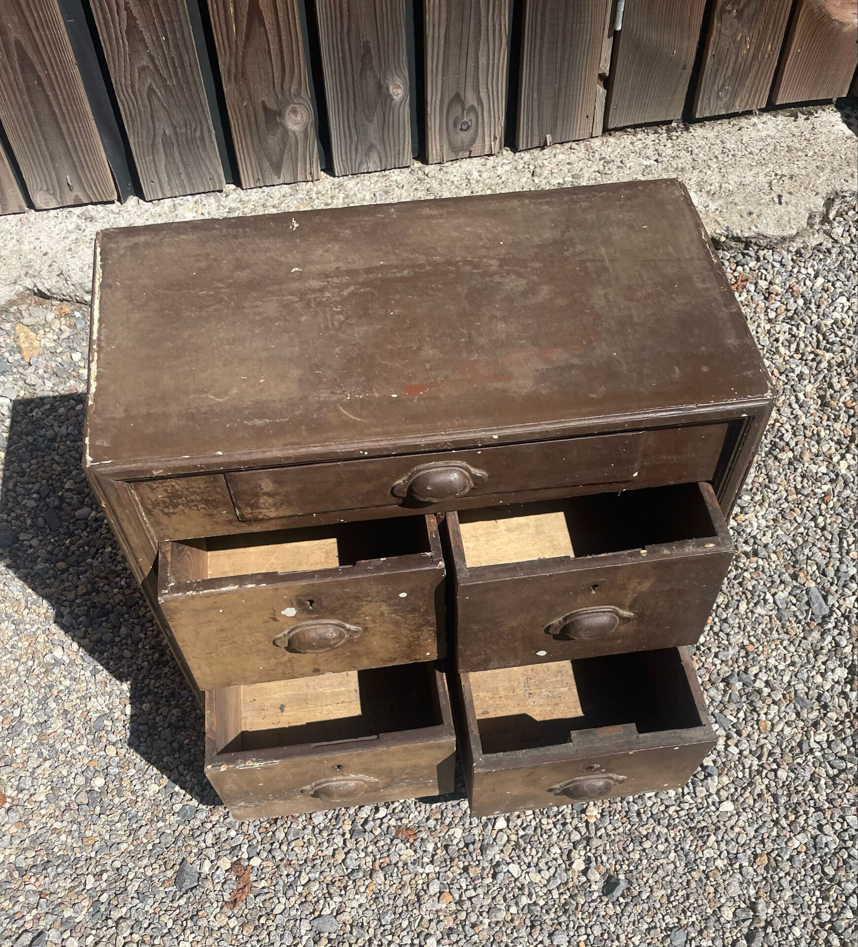 cabinet d'écriture commode ancien en bois