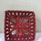 Ceramic enamelled basket plate