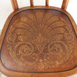 Mundus 42 pyrograved bistro chair