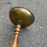 Lampadaire vintage italien Relco Milano en bois massif sculpté