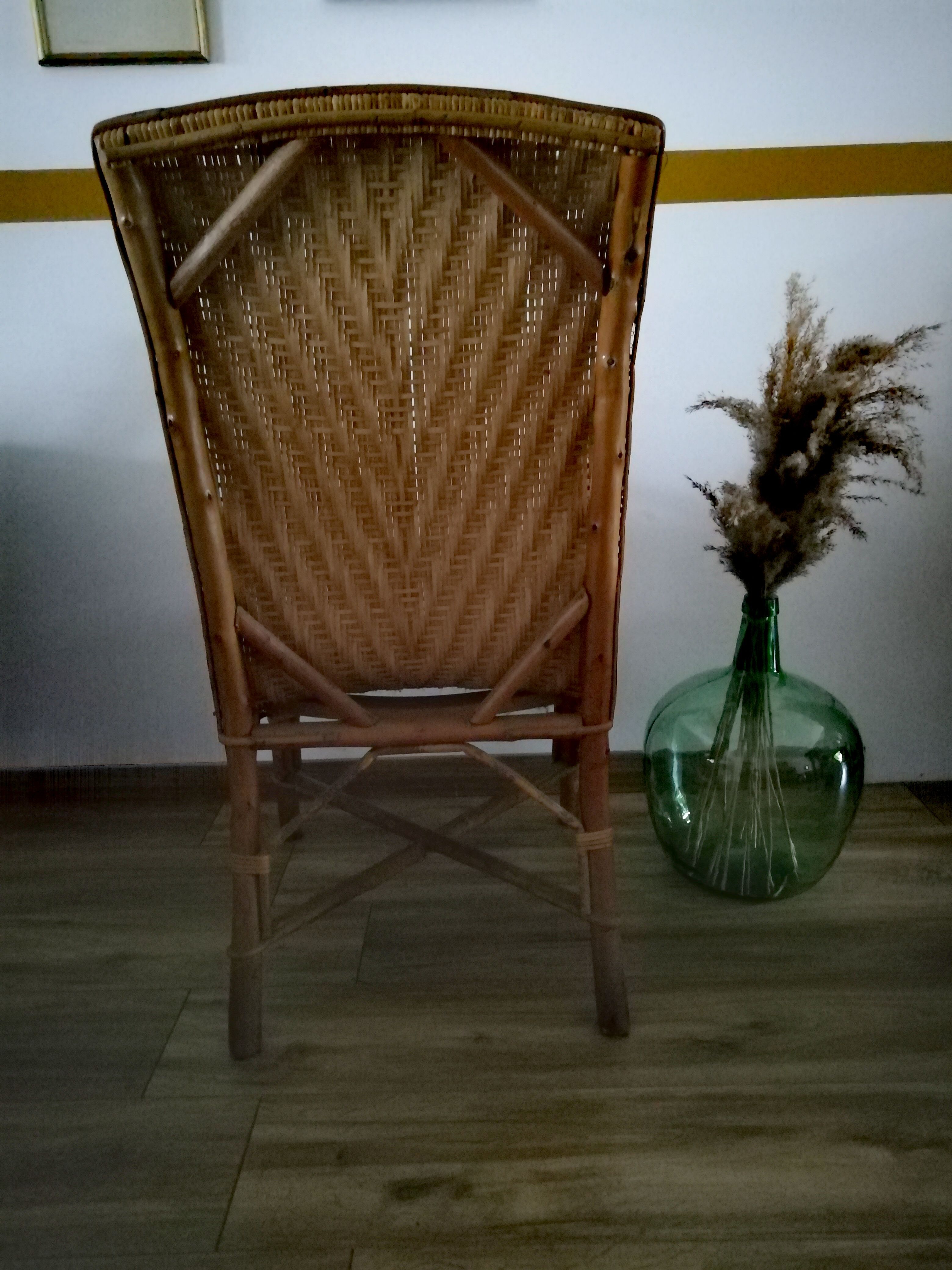 Rattan armchair