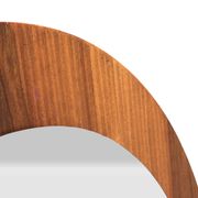 Vintage Round teak wall mirror 1970s wall mirror