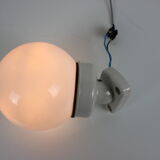 1960's Wall Lamp Porcelain and Glass, Czechoslovakia