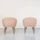 Vintage Pink Shell Armchairs “Fabian”, Lubuskie Fabryki Mebli, Poland, 1970