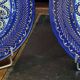 Pair of Quimper earthenware plates with pearl decoration from the 1950s.