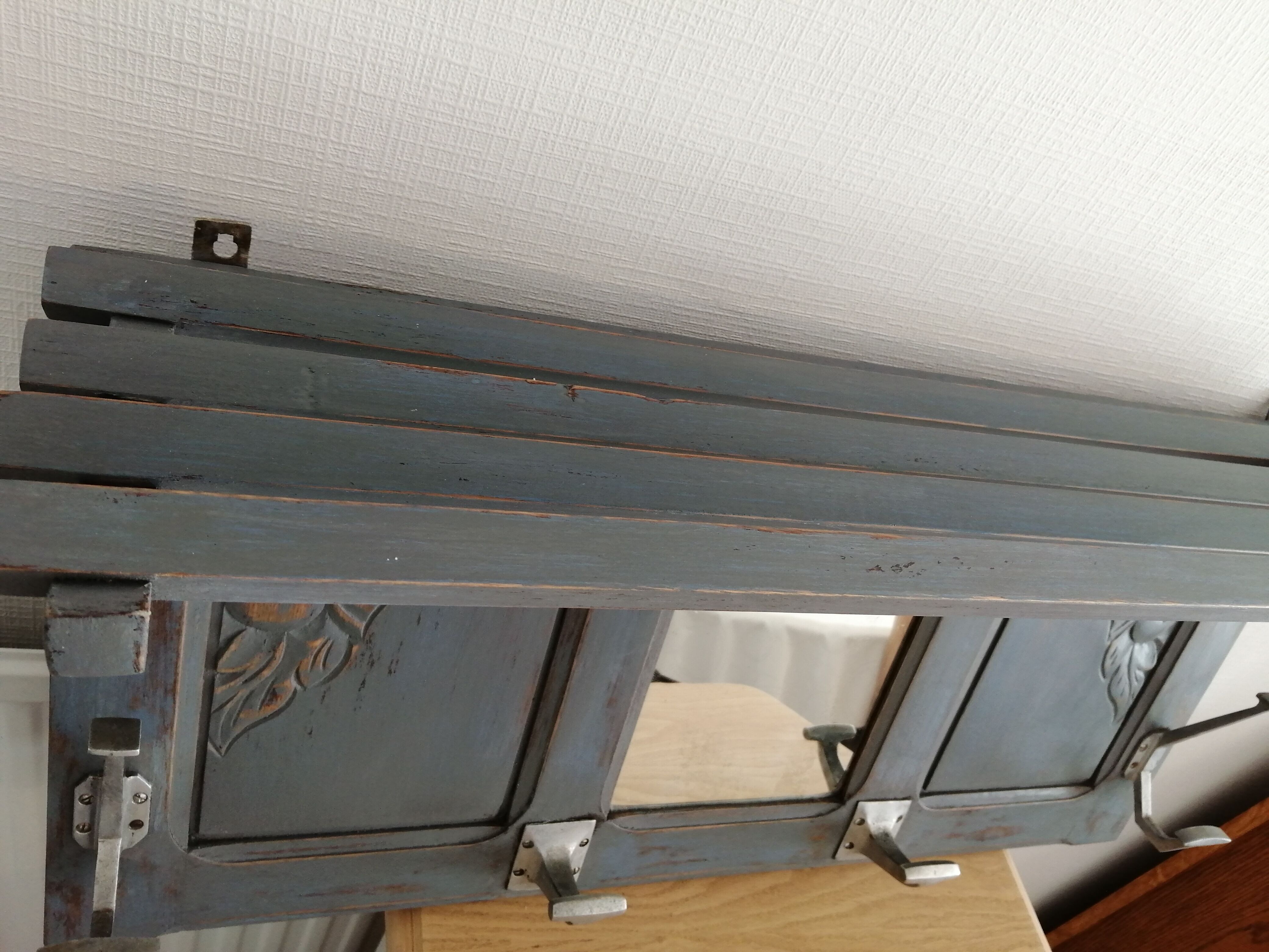 Wooden wall coat holder