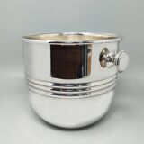 1960s Astonishing Silver Plated Ice Bucket by Sheratonn. Made in Italy.