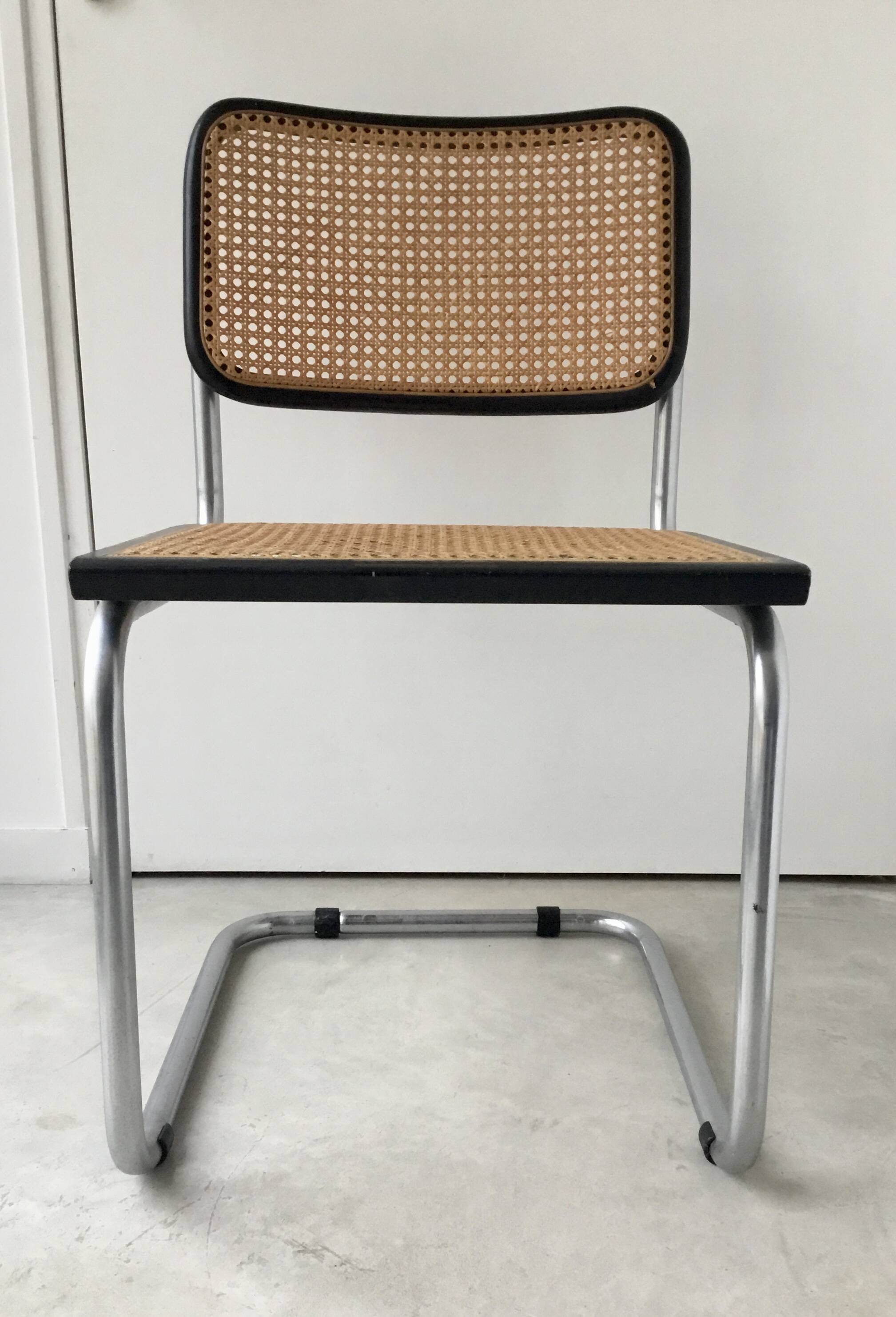 Cesca black chair b32 Breuer made in Italy