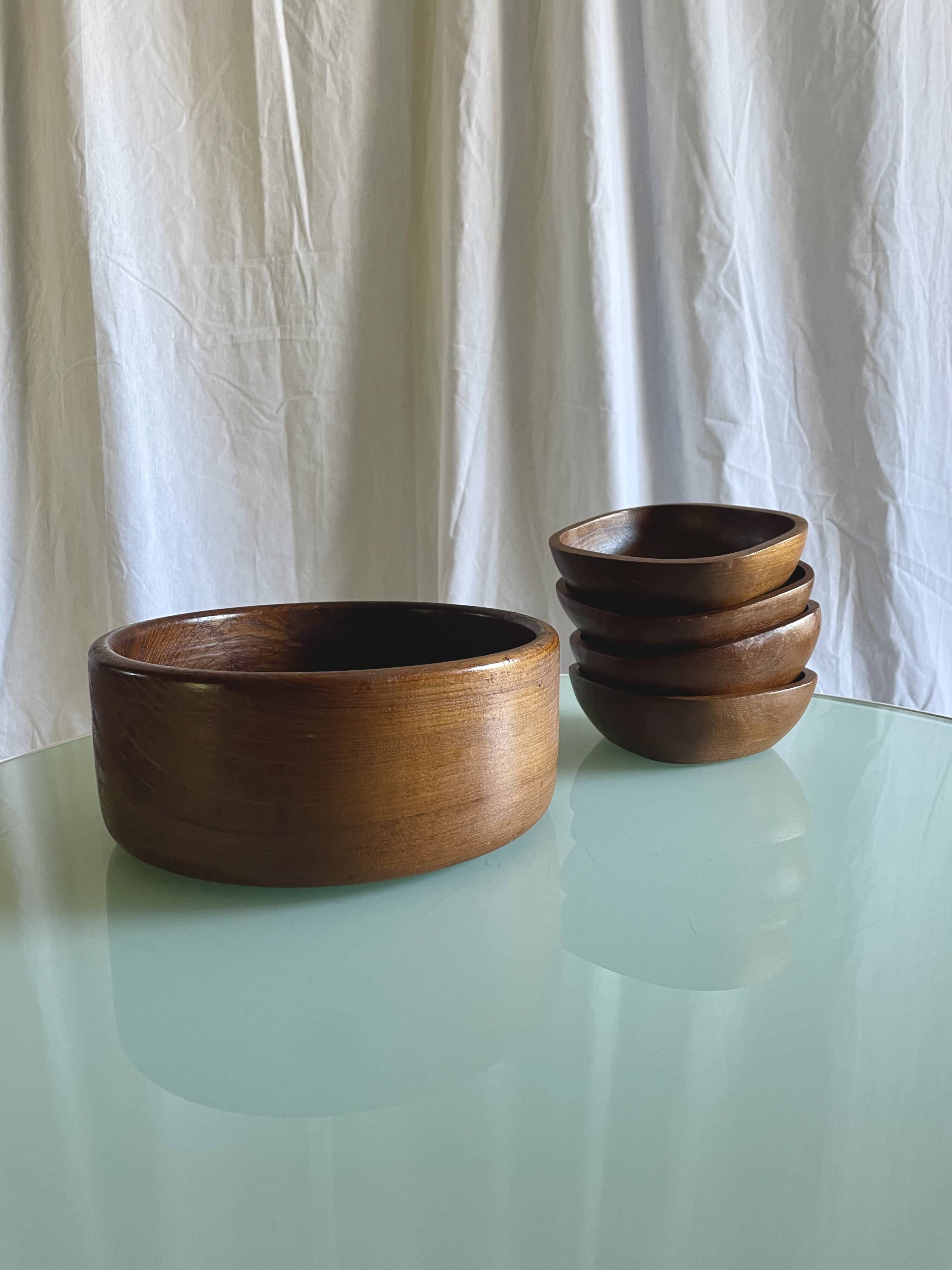 Scandinavian vintage teak tableware