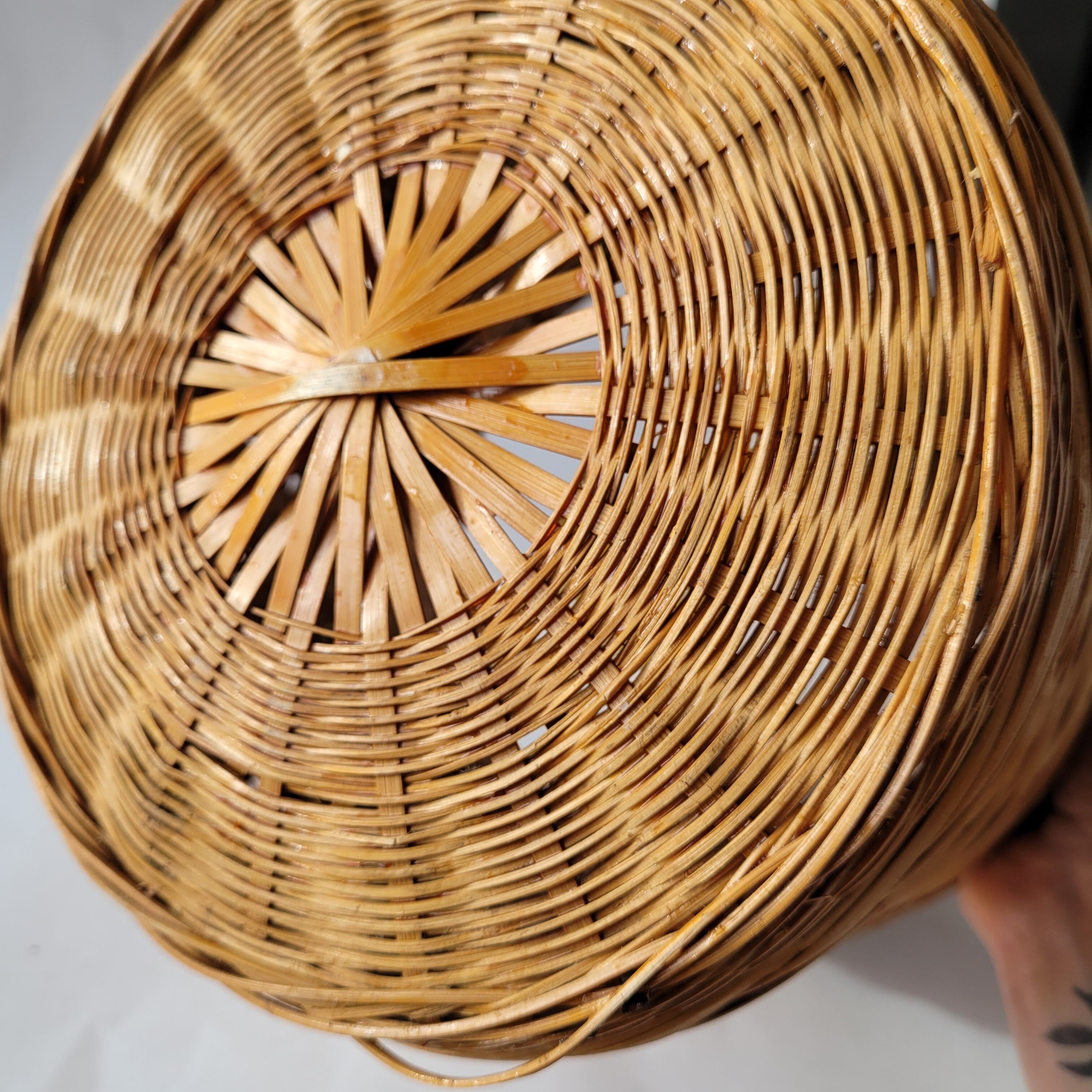 Wicker pot cover