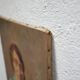 Portrait painting, Painting on old canvas signed Raymond Casez