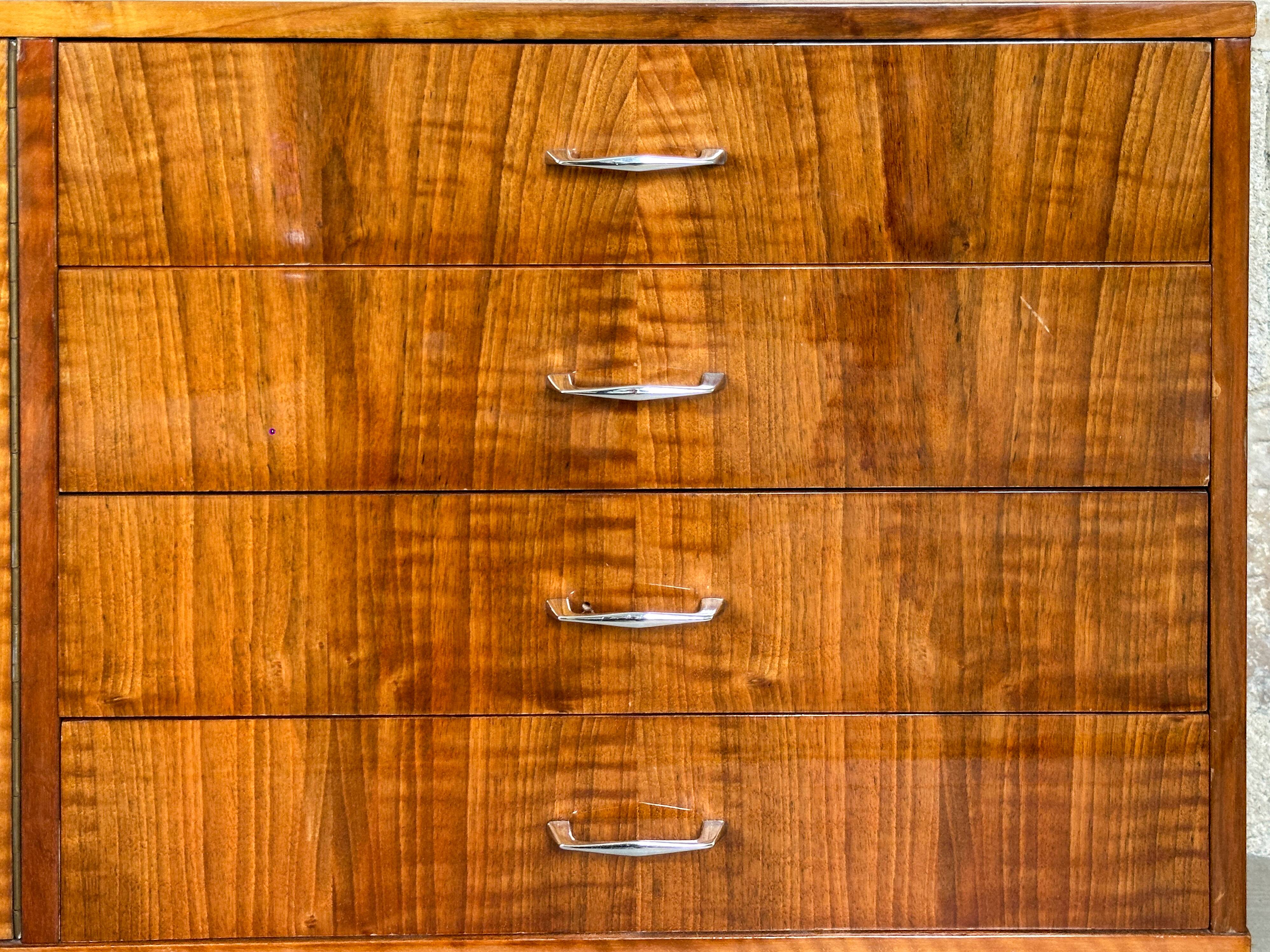 Violetta sideboard in walnut and mahogany, Piotrkowskie Fabryki Mebli, Poland, 1960.