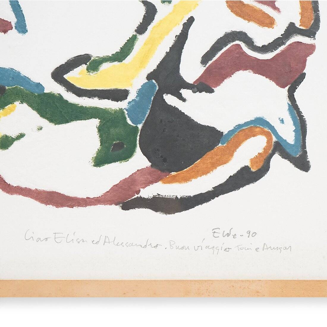 Ansgar Elde, Il Bostrico, 1990s, monotype print and woodcut