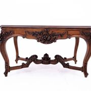 Richly carved table - coffee table, France, late 19th century.