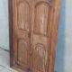 Old cupboard doors, beech wall bookcase (1)