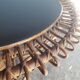 Table basse rotin 1950/60