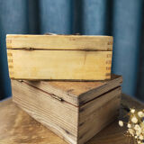 Two wooden boxes