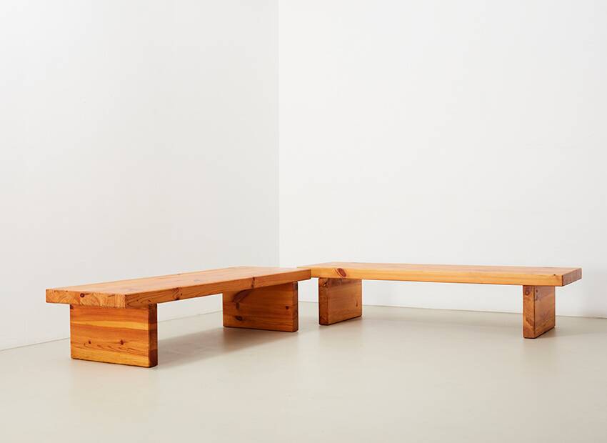 Roland Wilhelmsson Pair of 'Bamse' Benches for Karl Andersson & Soner Sweden 1970s