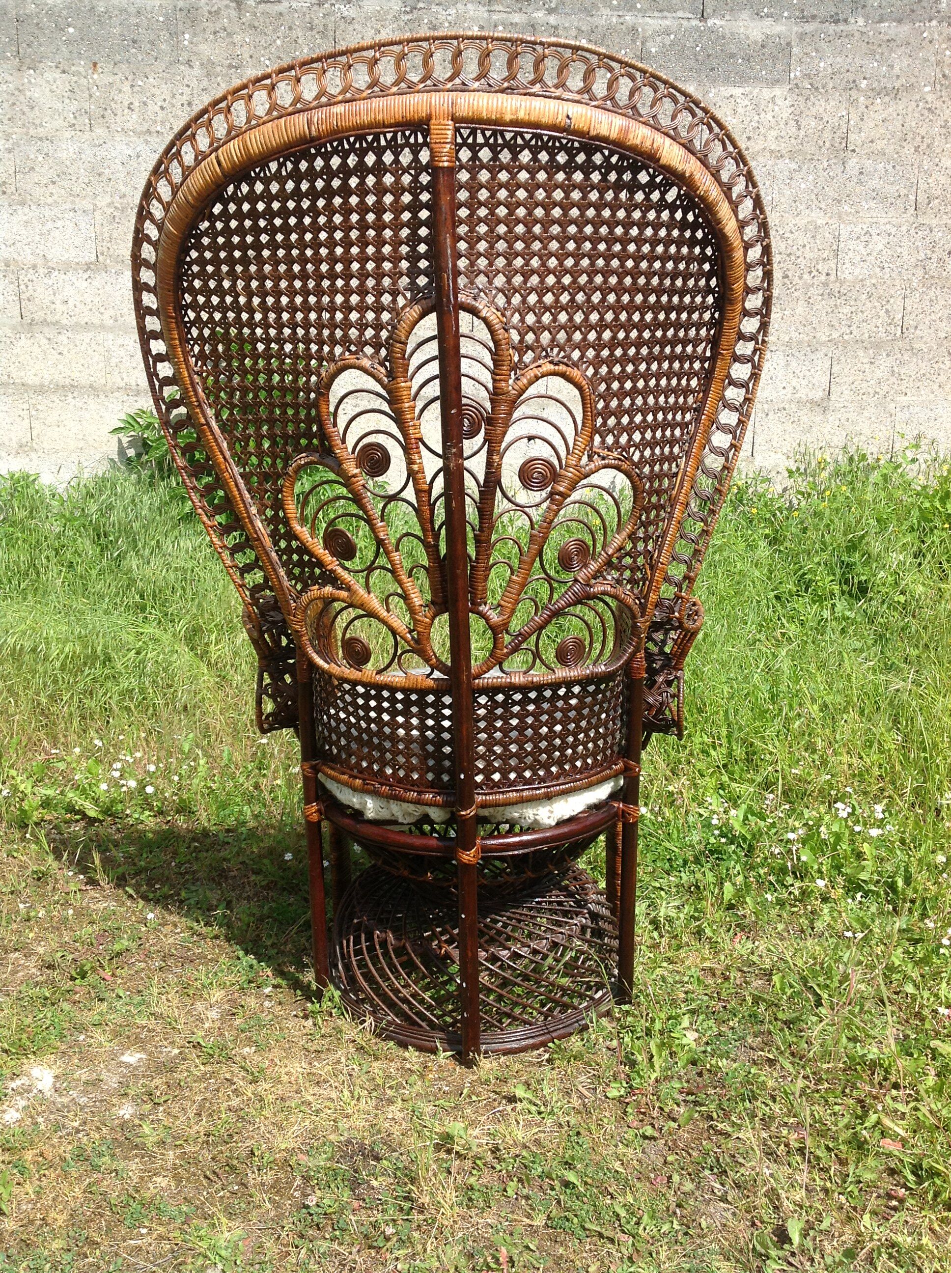 Fauteuil Emmanuelle en rotin